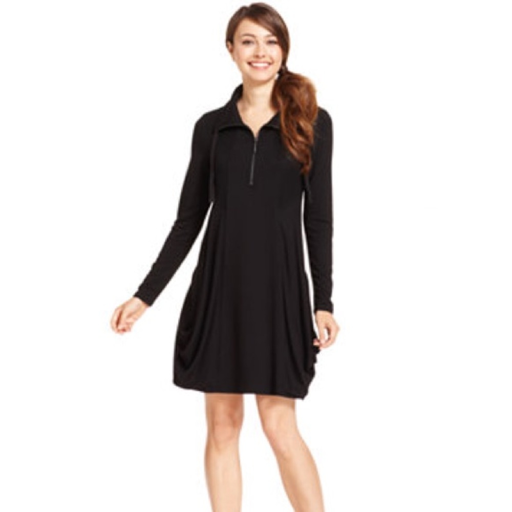 Kenzie Long Sleeve Dress with Zipper Neck